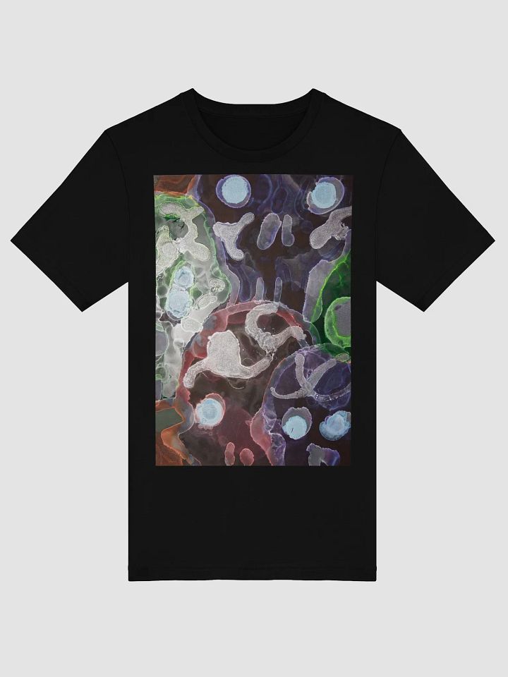 Sugar Skulls Dia de Lost Muertos Ink ARt Fluid Organic Abstract T-Shirt product image (1)
