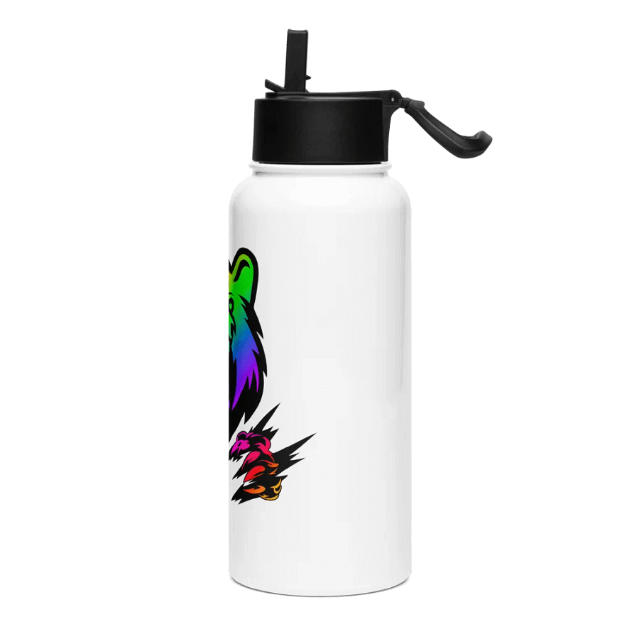 Bear Claw Metal Water Bottle With Straw product image (3)