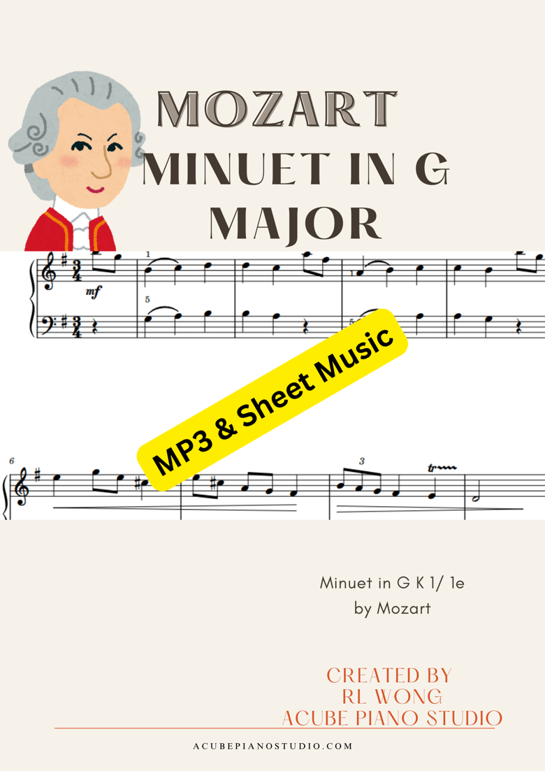 Minuet in G Major (K1/1e) by W. Mozart product image (1)