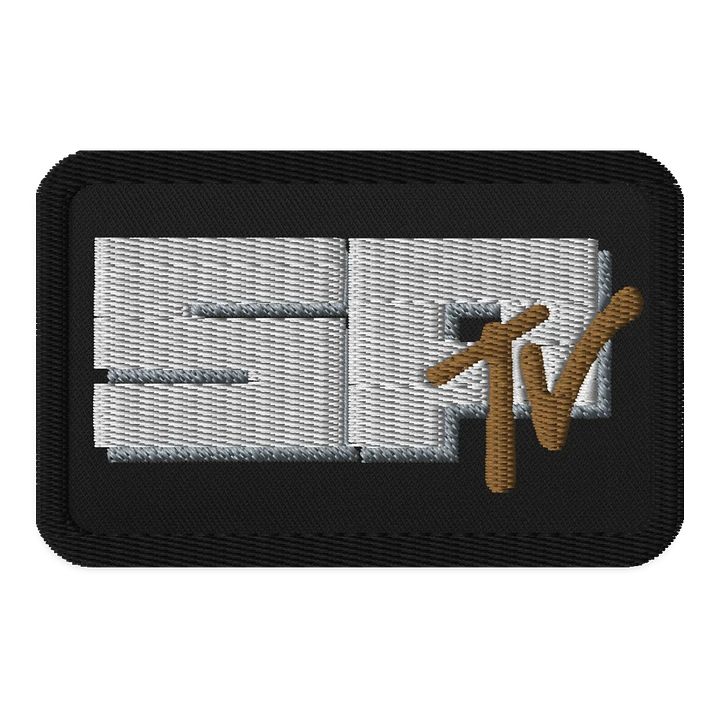 SP TV Embroidered Patch - Rectangle. Muted Colors product image (1)