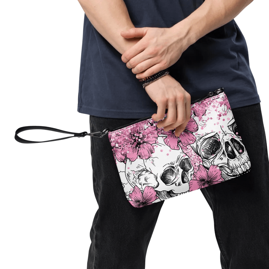 Skull & Pink Flowers Purse product image (8)