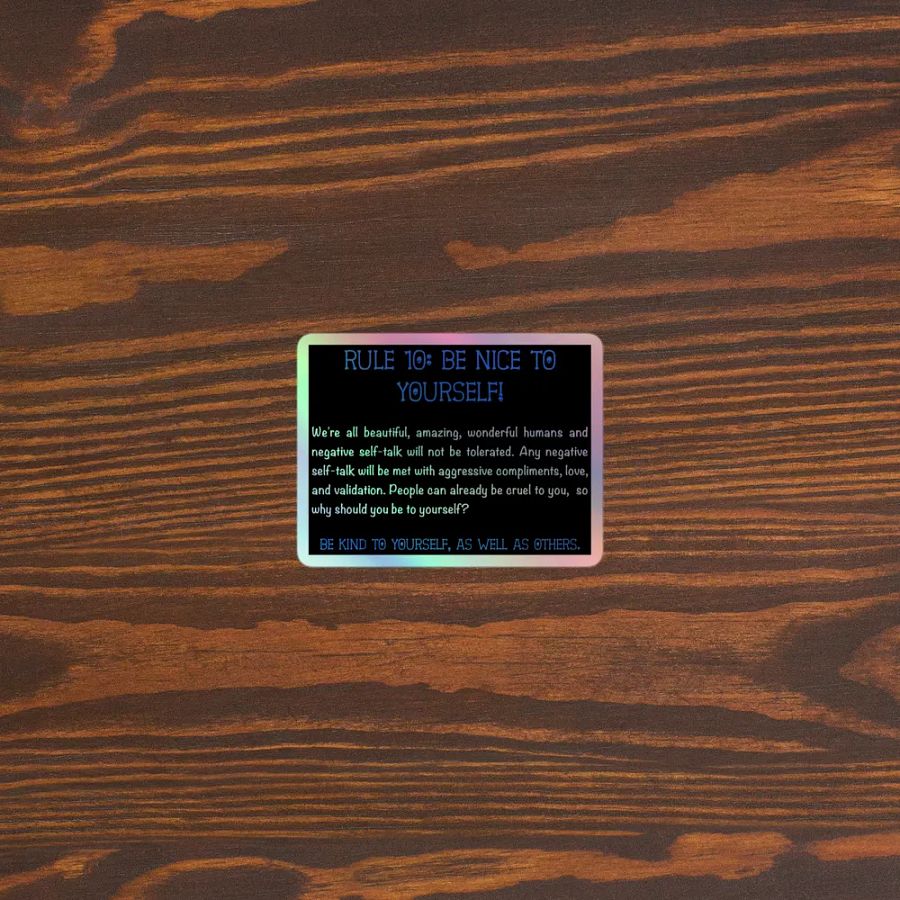 Rule 10 Holo Sticker product image (3)