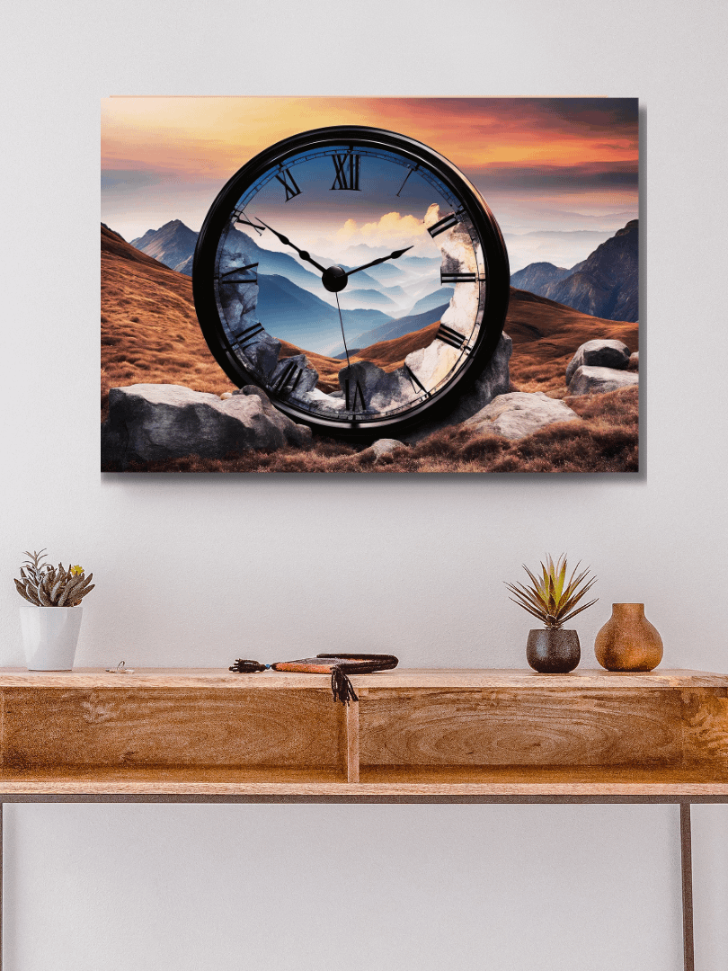 Time Confusion-4 | Canvas Artistic Wall Painting product image (4)