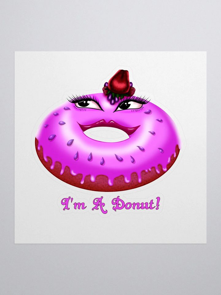 I'm A Donut Girl KissCut Sticker product image (2)