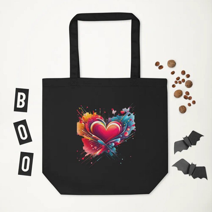 Heartburst Eco-Friendly Tote Bag product image (2)