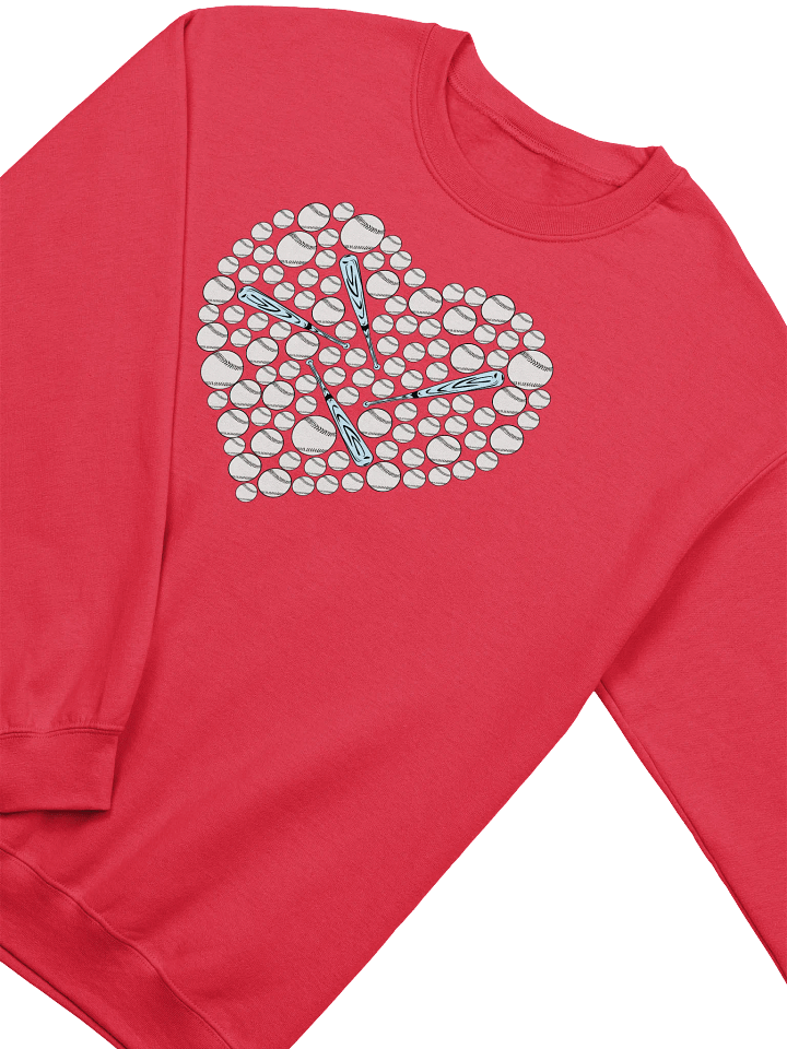 Pure Heart Baseball Love Crewneck Sweatshirt product image (2)