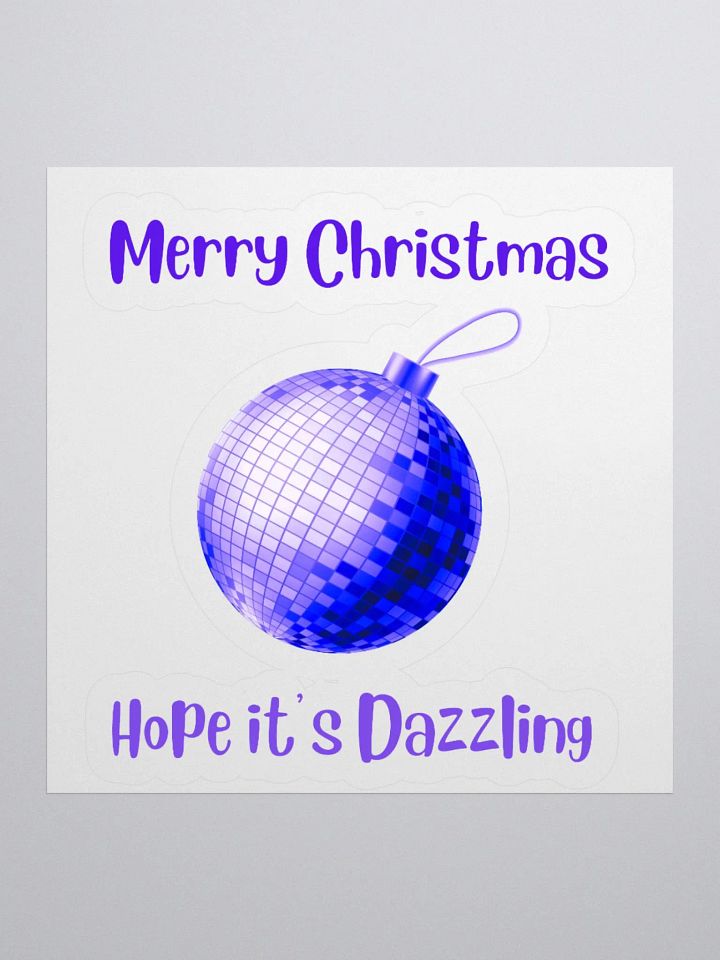 Dazzling Christmas Mirrorball Sticker - Purple product image (3)