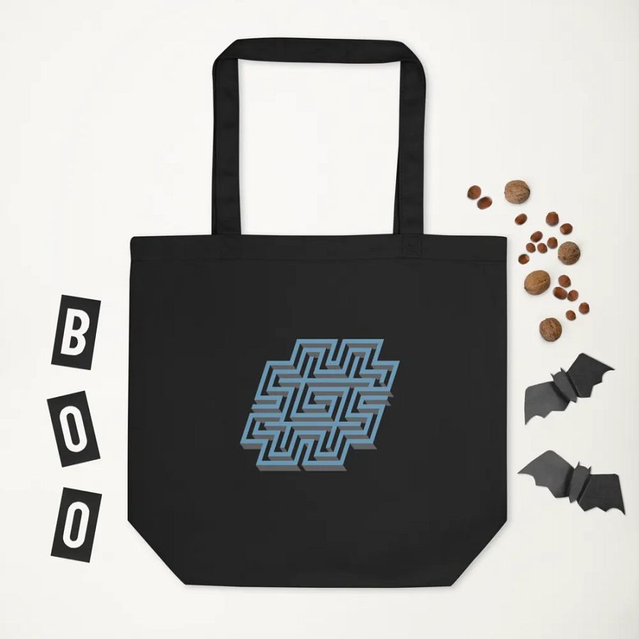 Hashtag Maze Eco-Friendly Tote Bag product image (6)