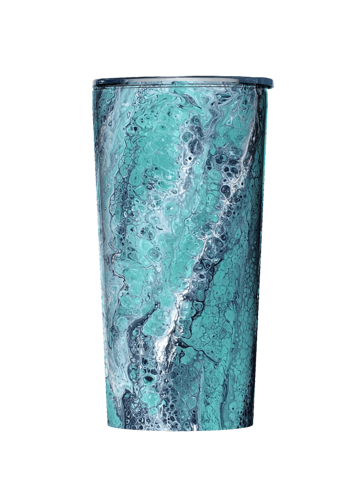 Swirling Teal Marble Stainless Steel Tumbler product image (1)