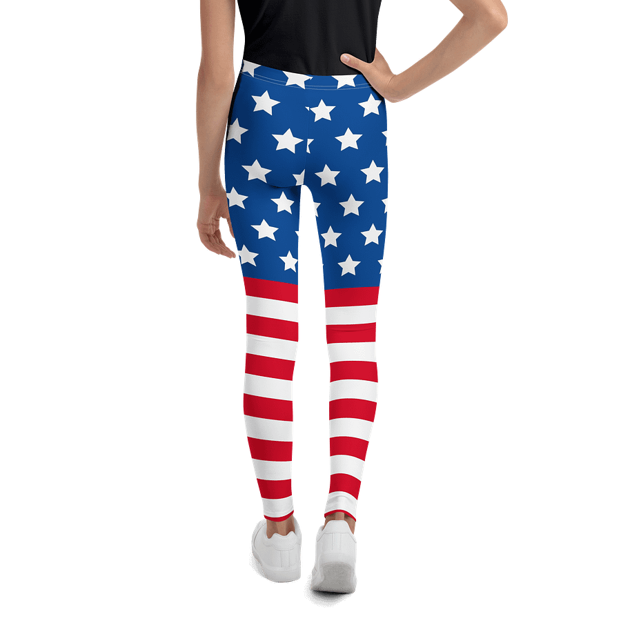 Starry Stripes Youth Leggings product image (3)