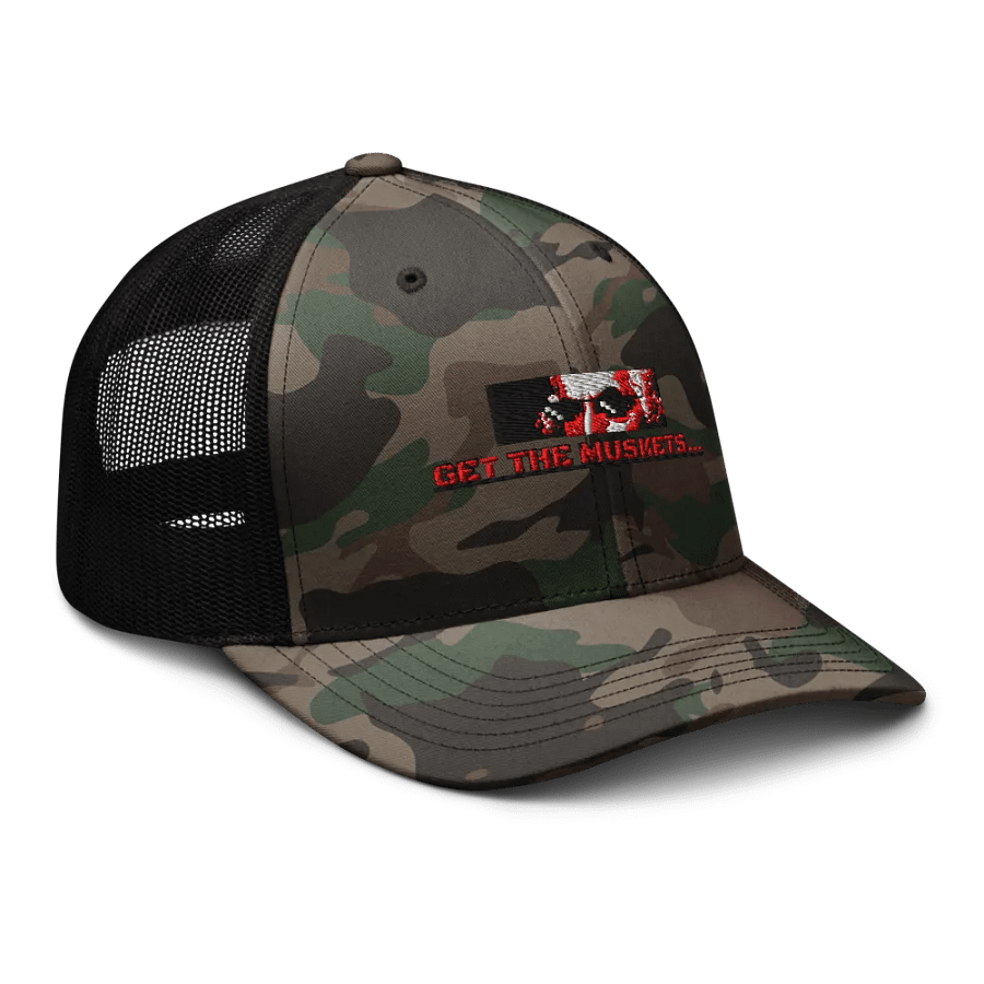 Get The Muskets Camo Trucker Hat product image (8)