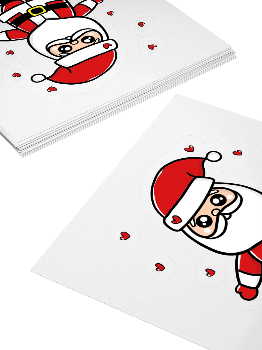 Heartwarming Santa Kiss Cut Stickers product image (4)