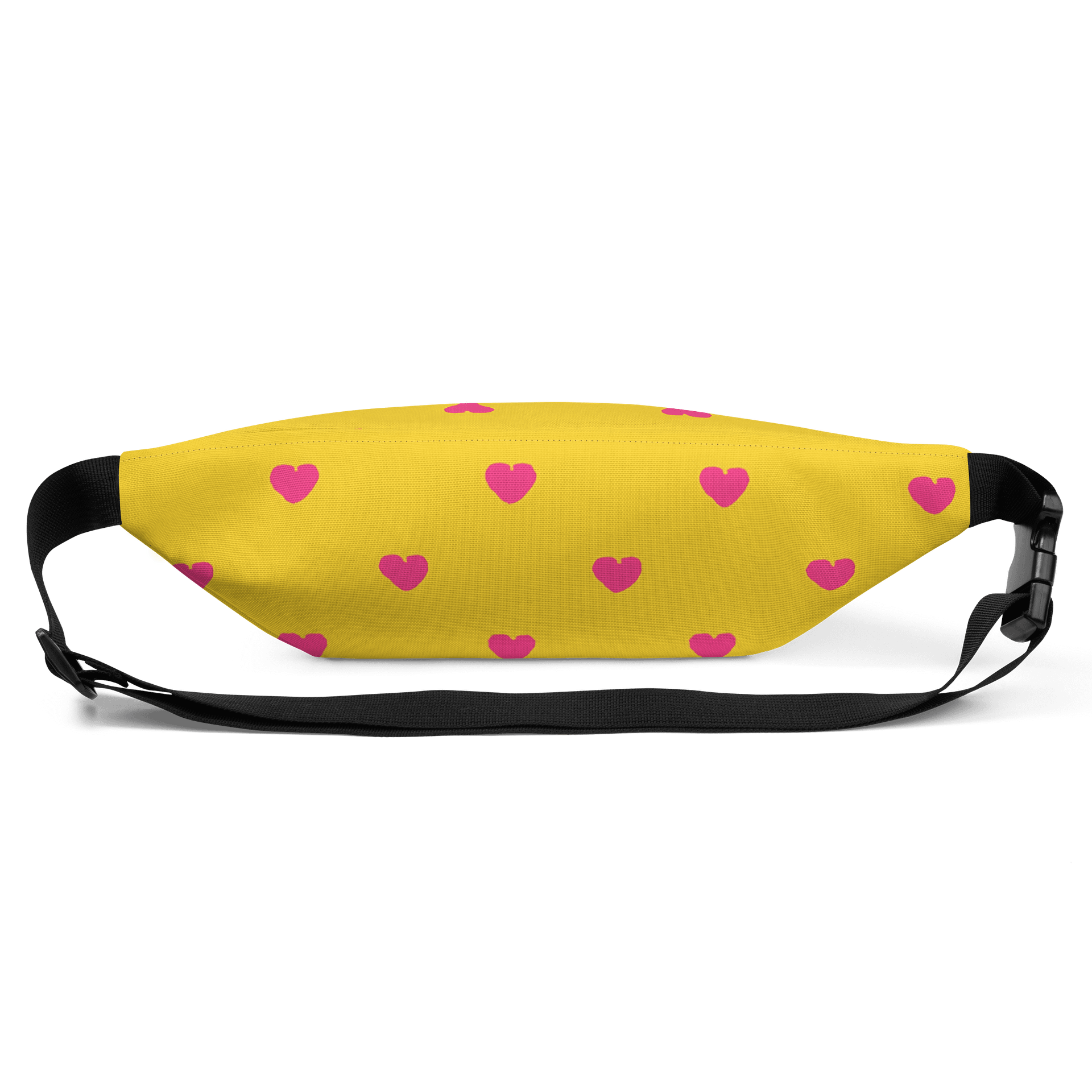 Pink Hearts Yellow Fanny Pack (Waist Bag) product image (3)