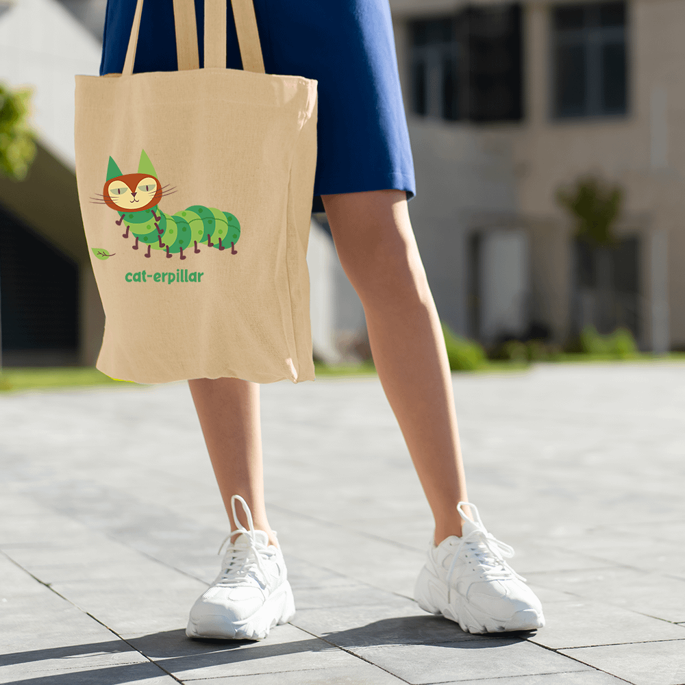 Cat-erpilla Eco-Friendly Tote Bag product image (2)