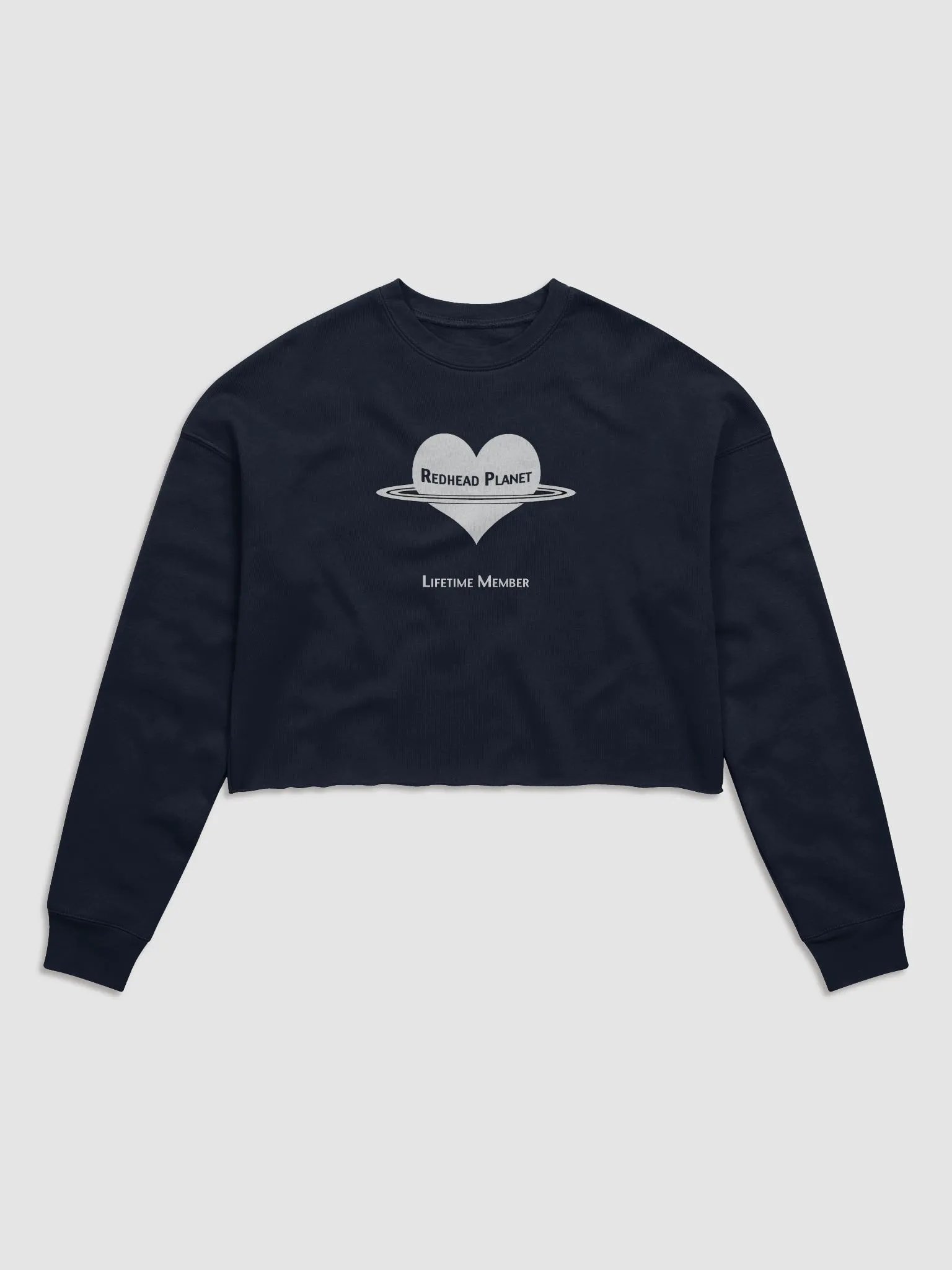 LIFETIME MEMBER of the REDHEAD PLANET cropped sweatshirt product image (1)