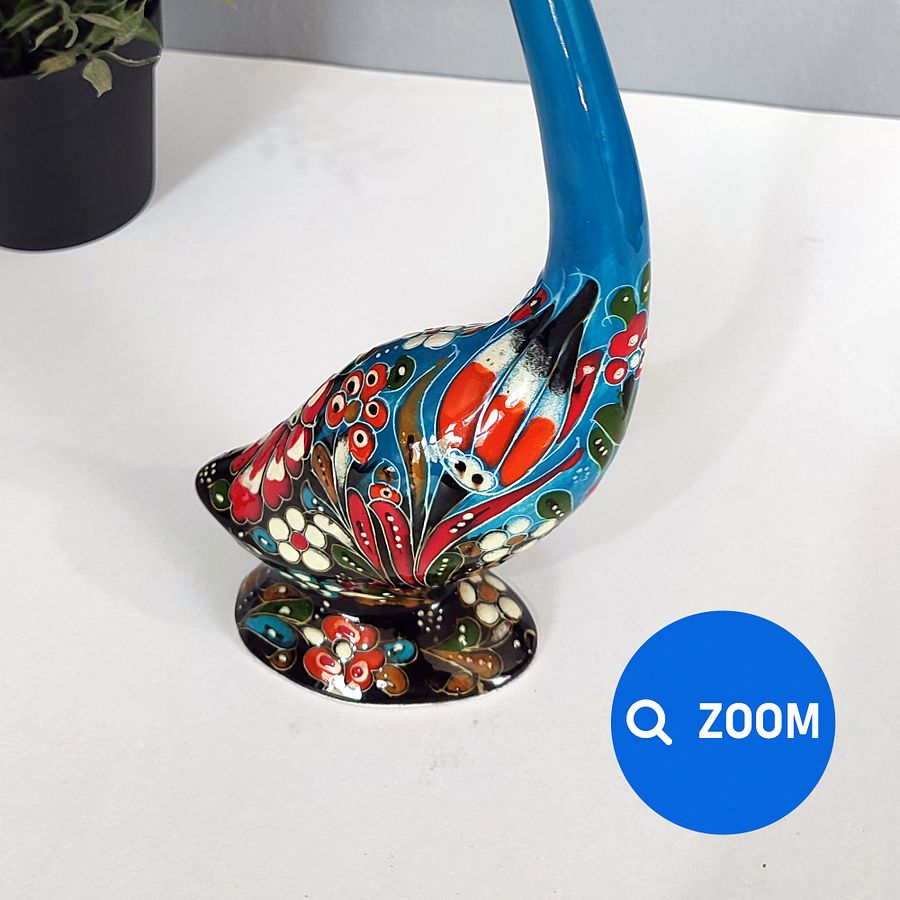 Ceramic handmade Stork, Turkish decor — handmade pottery, handmade ceramic product image (7)