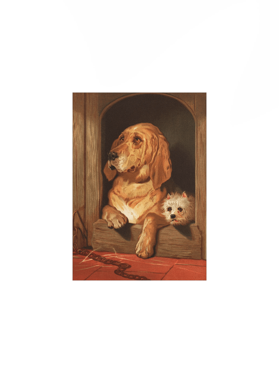 vintage dog - Cozy Canine Retreat Poster product image (8)