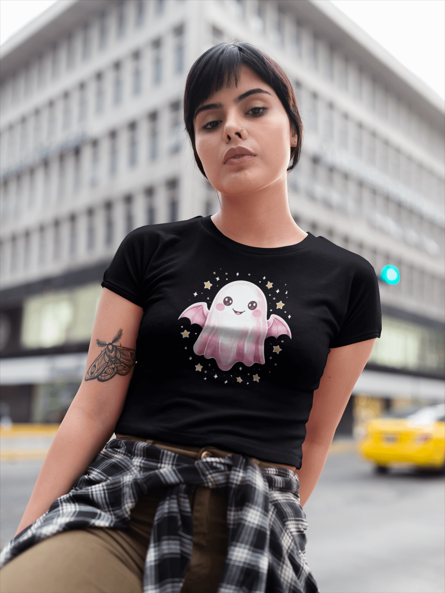 The Ghostly Good Vibes Crop Top product image (1)