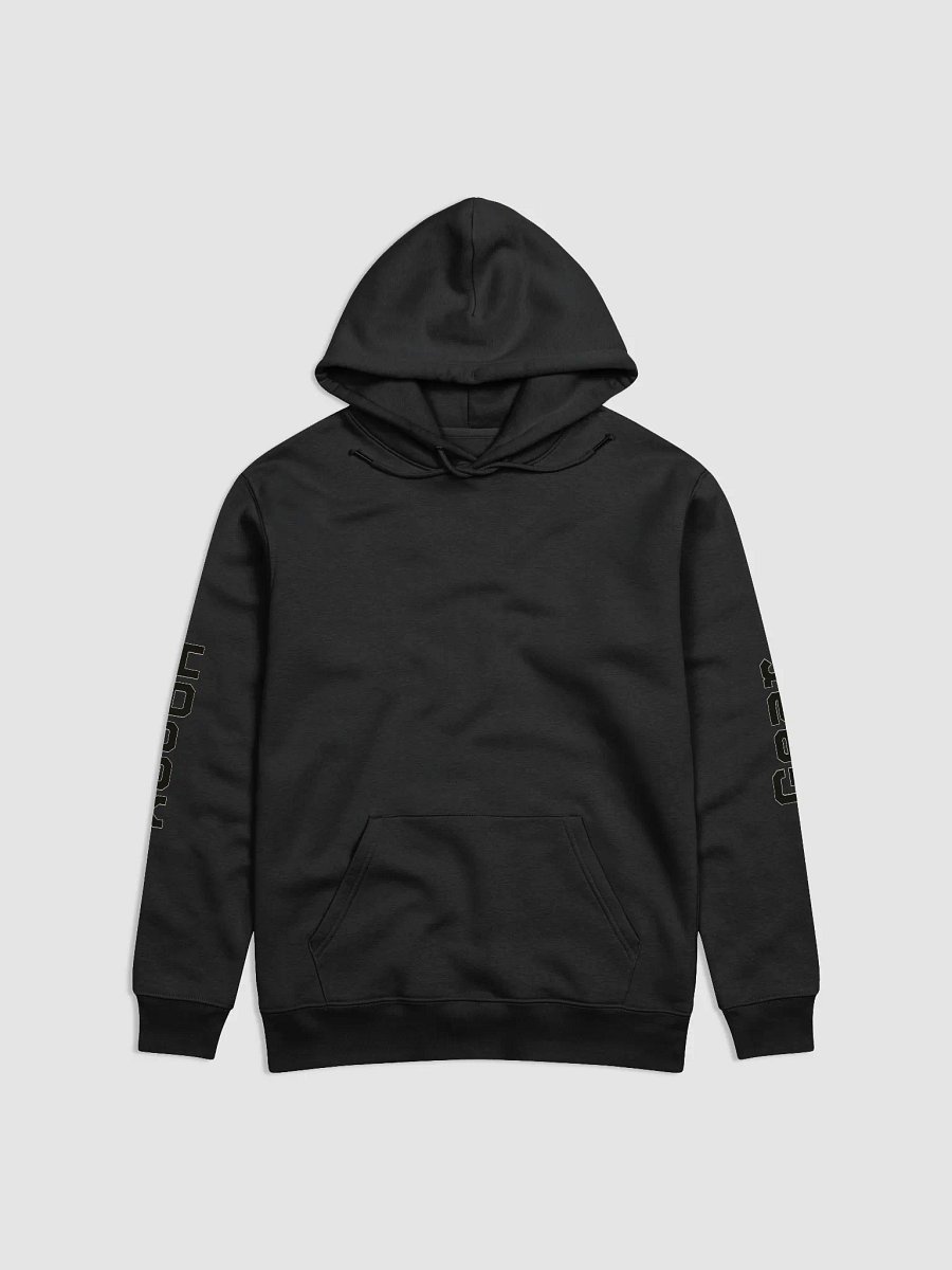 Unisex Essential Eco Hoodie - Black HApex Gear White Logo product image (2)