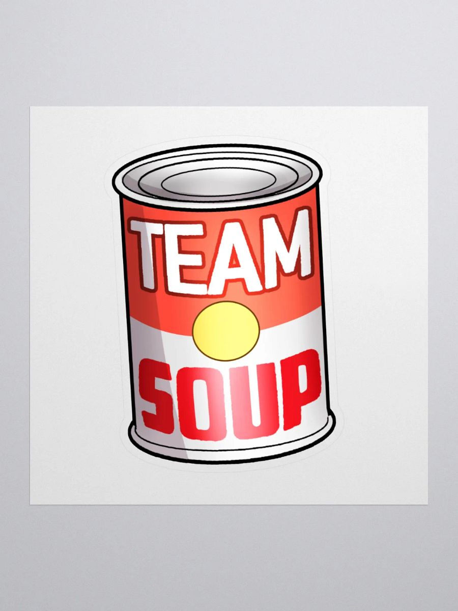 Team Soup Kiss Cut Sticker product image (1)
