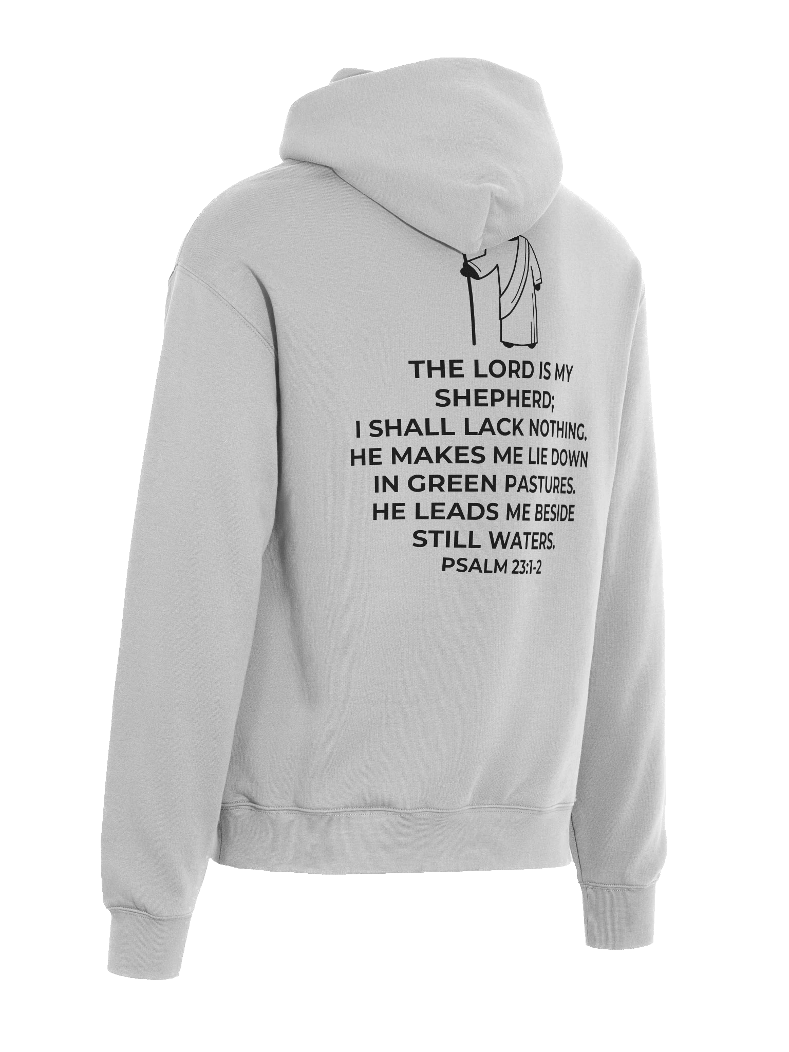 Psalm 23:1 Eclipse Oversized Hoodie [Dark] product image (6)