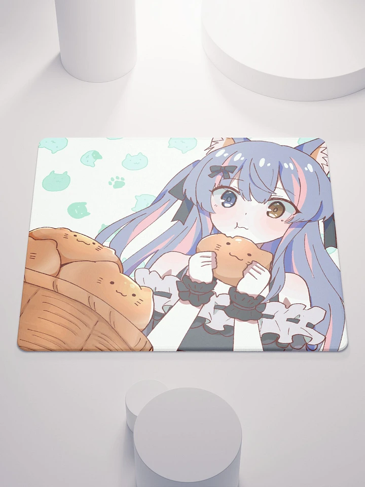 Neko Eating Mousepad product image (1)