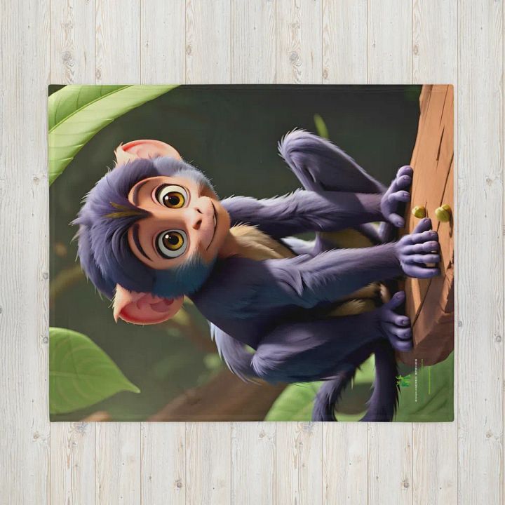 Endangered Species - Mexico - Spider Monkey Throw Blanket product image (2)