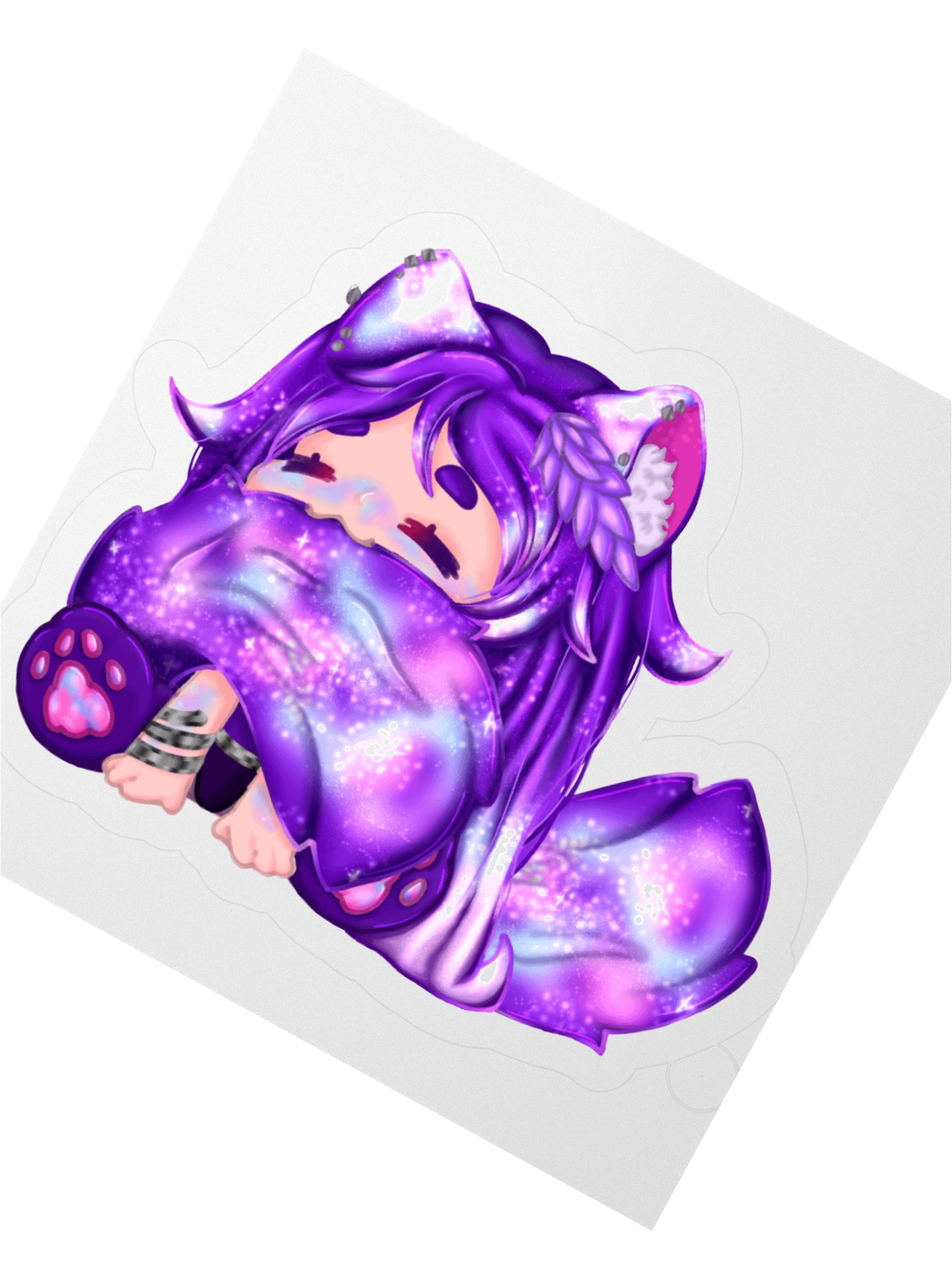 Miss Rave Tail Nom Sticker product image (5)