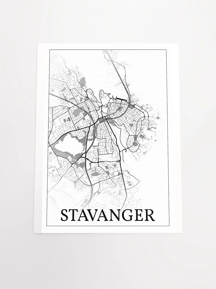 Stavanger, Norway, city map print product image (16)