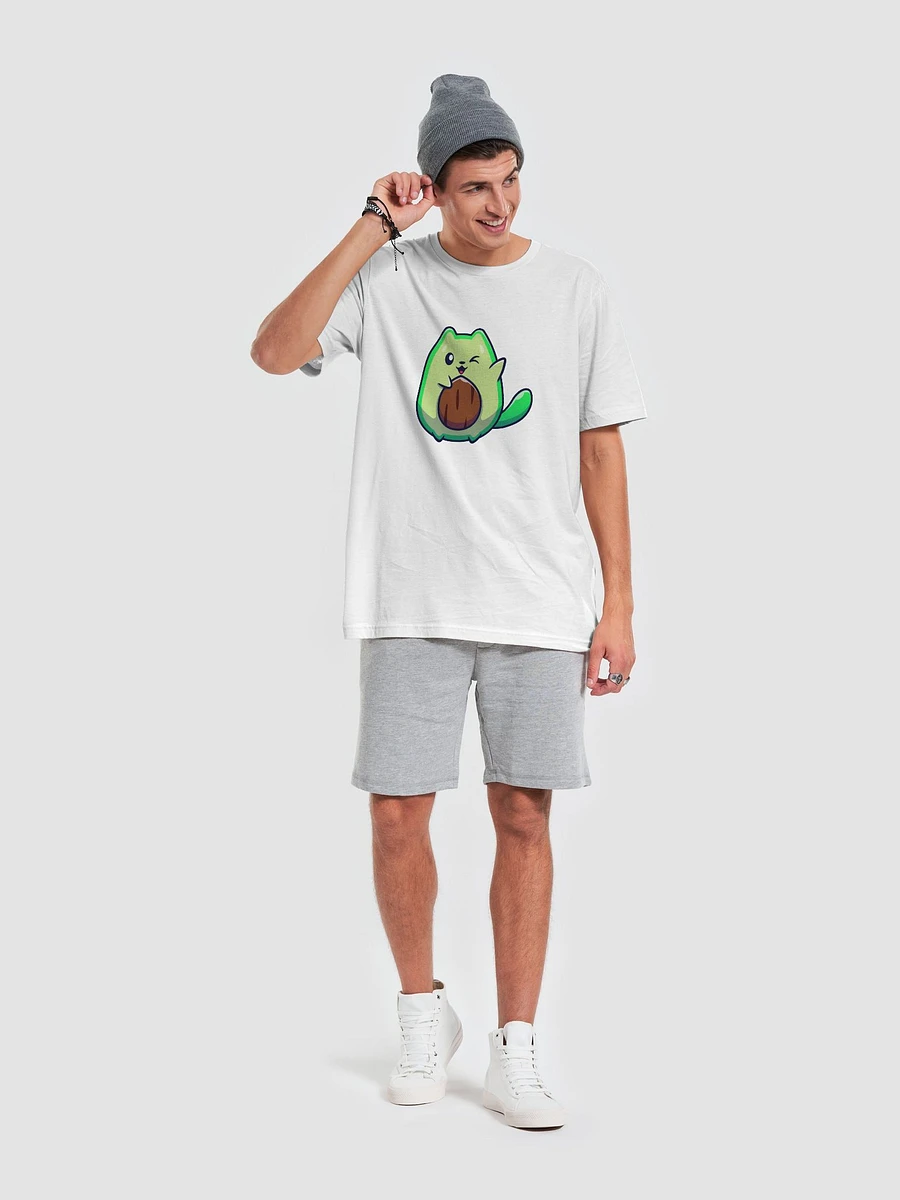 Winking Kawaii Avocado Cat T-Shirt product image (58)