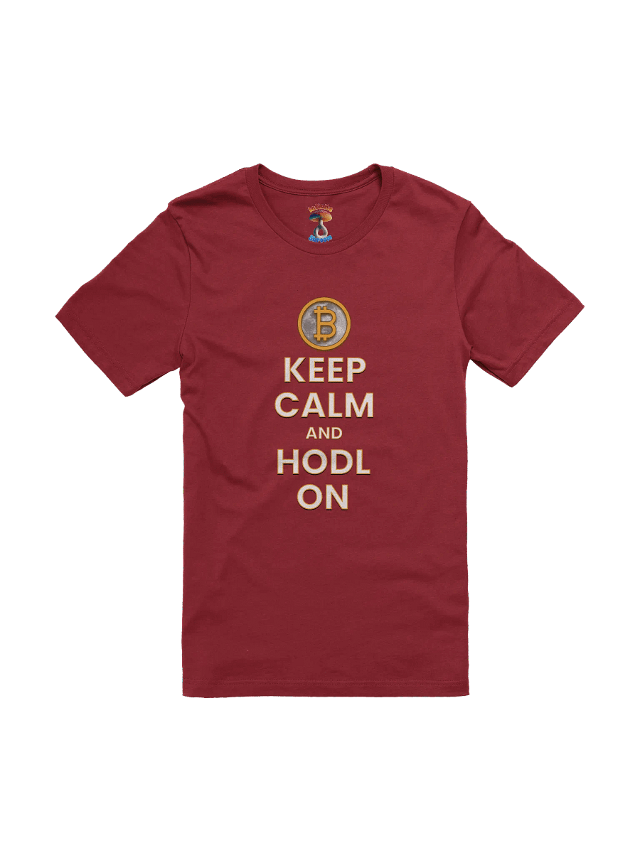 KEEP CALM AND HODL ON T-SHIRT product image (1)