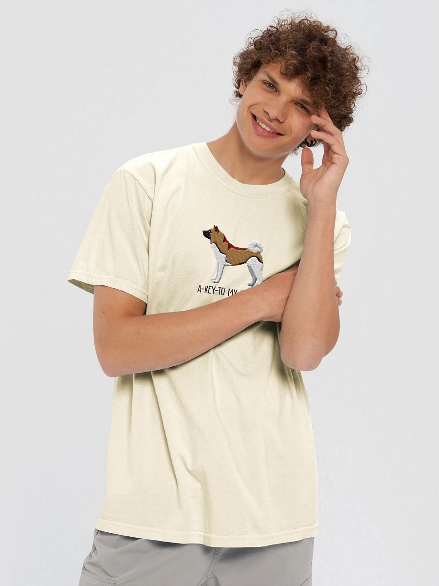 A-Key-To My Heart T-Shirt(Embroidered) of an American Akita product image (29)