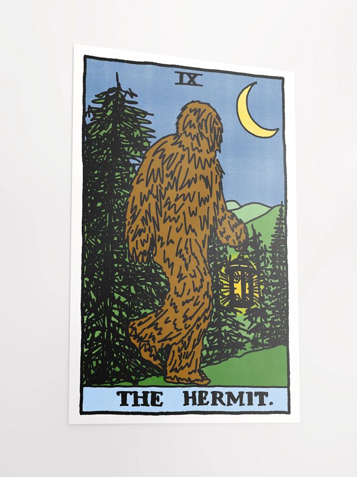 Bigfoot Hermit Tarot Card Print product image (2)