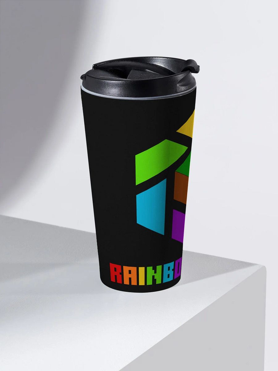 Rainbow Land Black Stainless Steel Travel Mug product image (2)