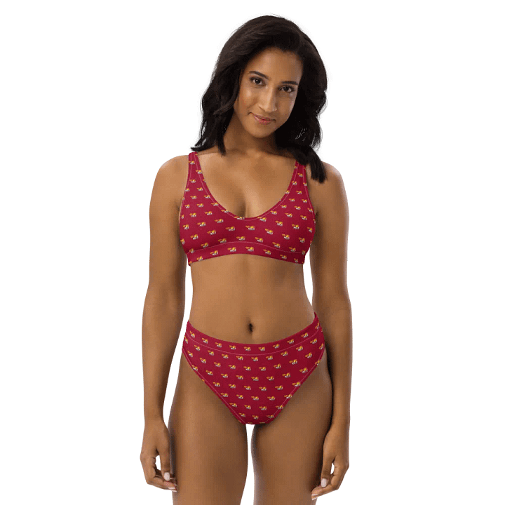 MSLA Red High Waisted Bikini product image (2)