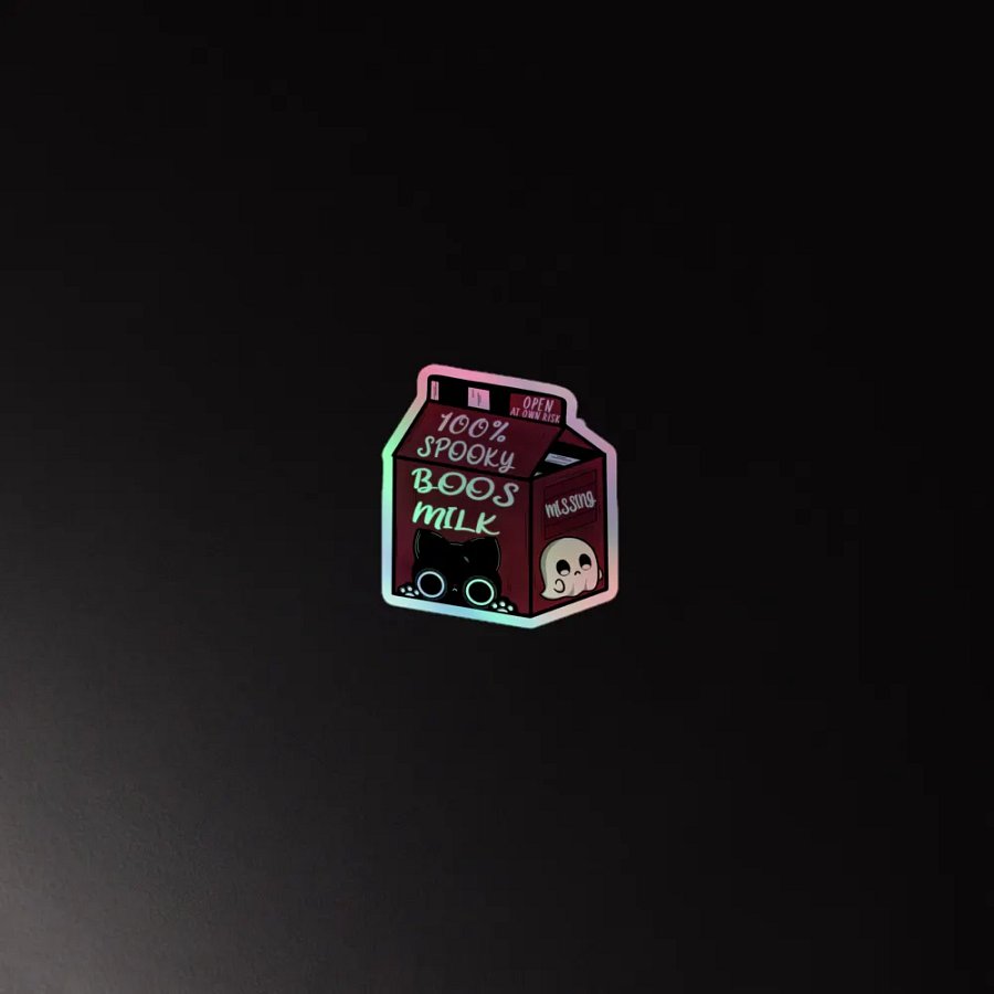 Spooky Boos Milk Holographic Sticker Sheet product image (4)