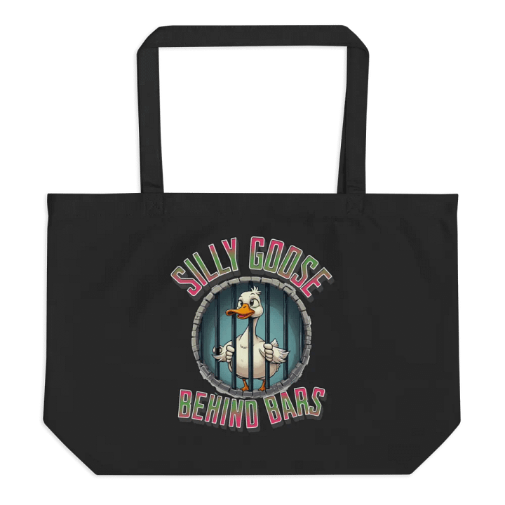 Silly Goose Behind Bars Organic Tote product image (1)