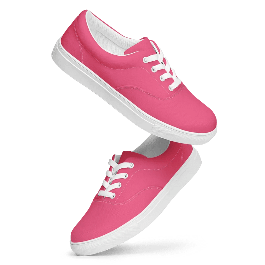 Muse Coquette Lace-Up Canvas Shoes (Raspberry juice) product image (8)