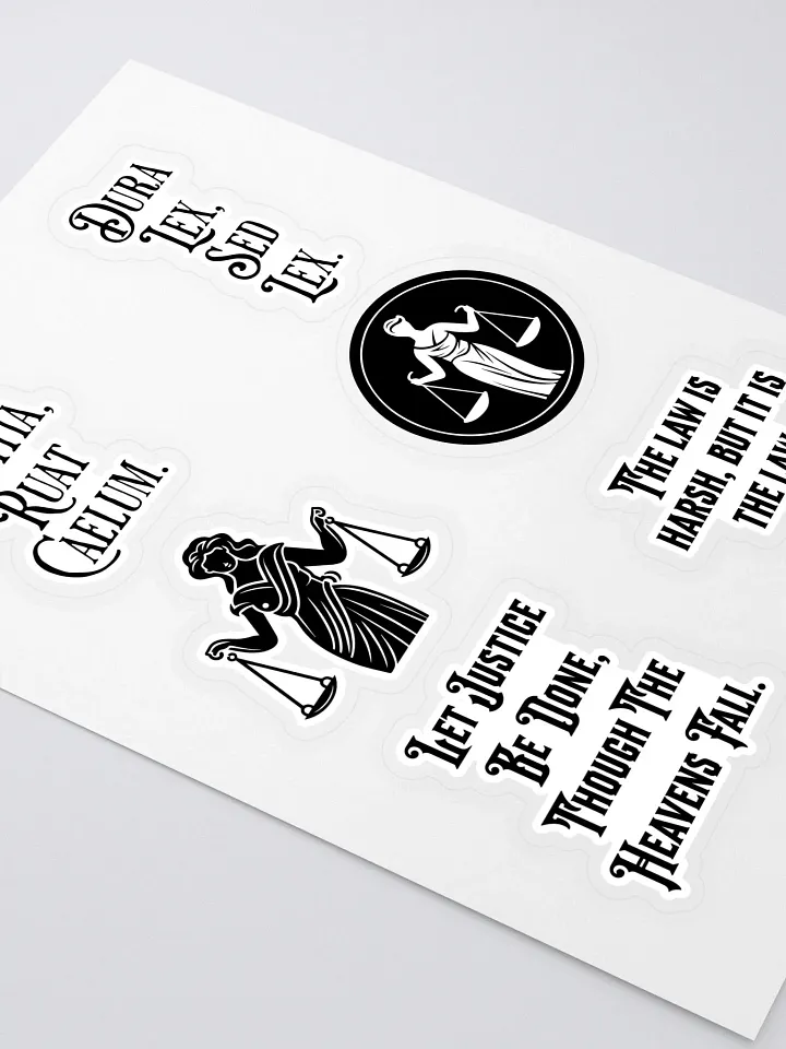 Latin Saying About Law Stickers product image (2)