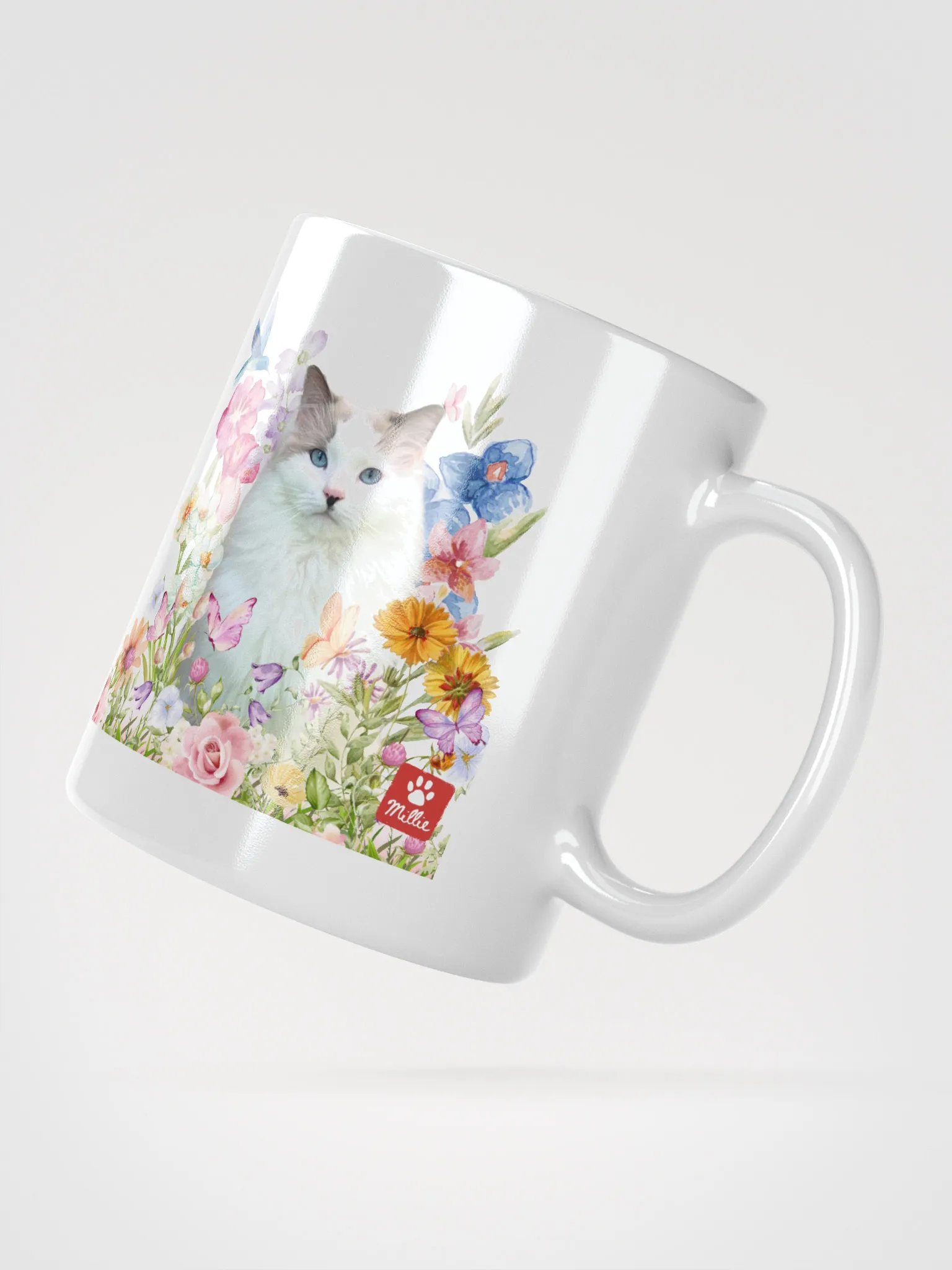 🌸 Limited Edition Spring Mug – Featuring Millie the Cat! 🐾 product image (3)