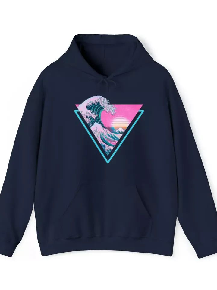 Kanagawa Wave Hoodie, Great Wave Unisex Heavy Blend Hooded Sweatshirt product image (1)