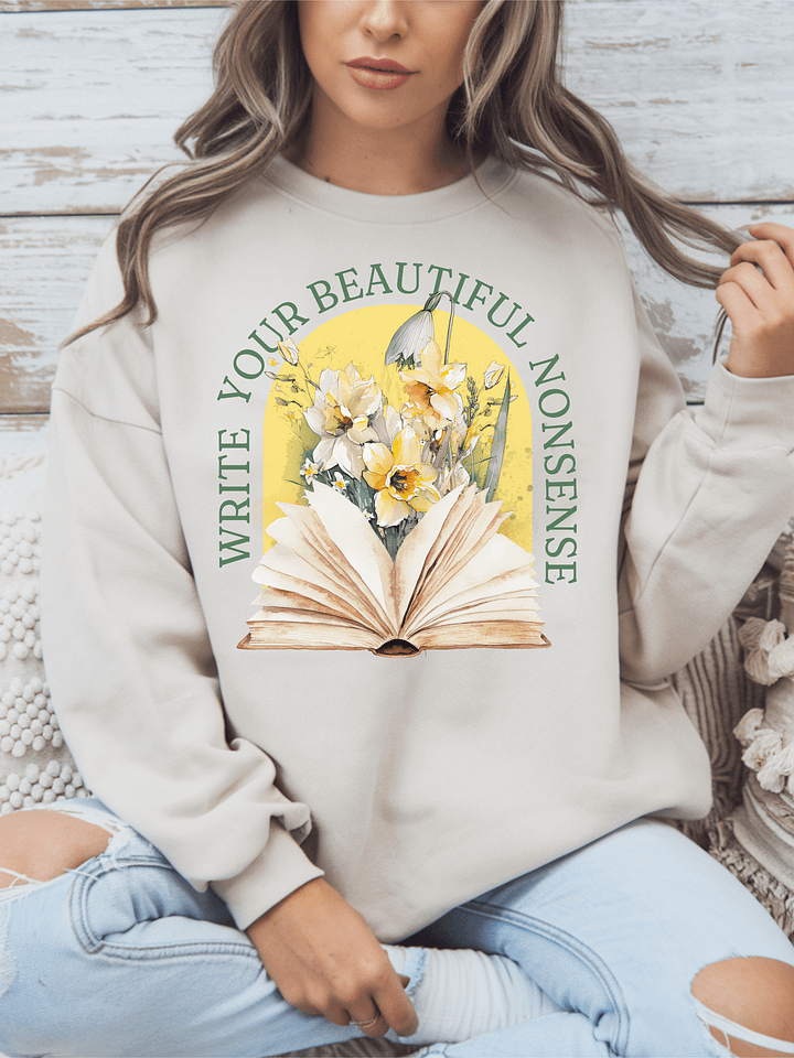 Write Your Beautiful Nonsense Crewneck Sweatshirt product image (1)