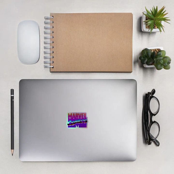 Vintage Marvel Vaporwave Logo Holofoil Sticker product image (2)