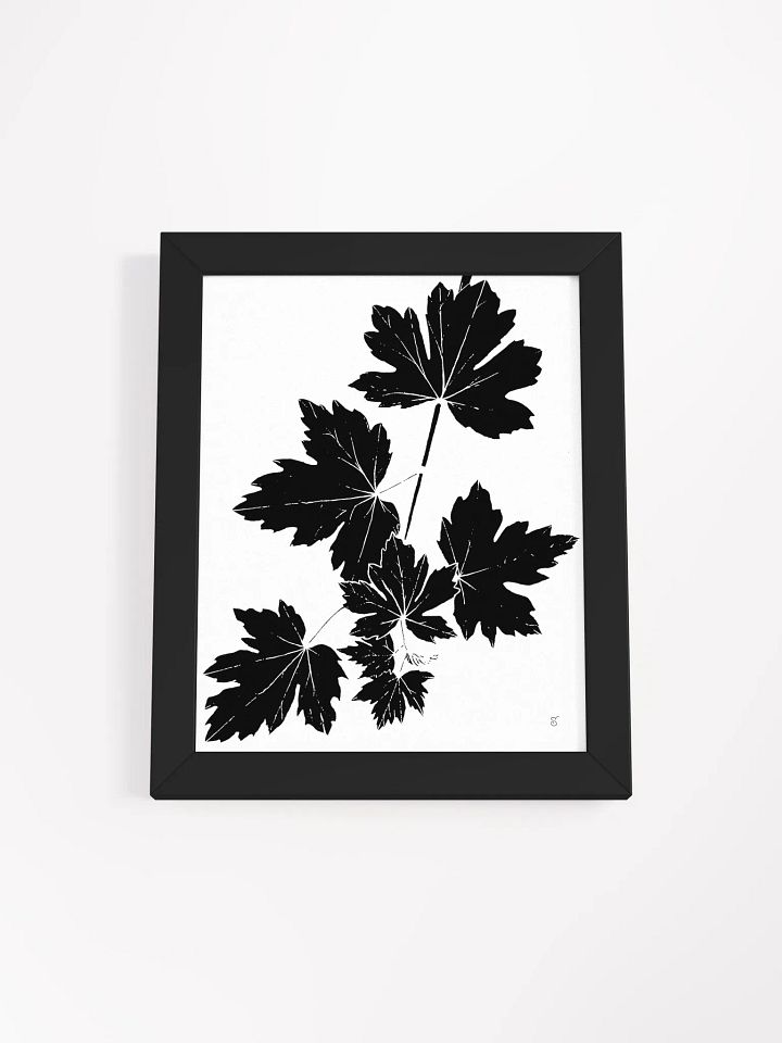 Nature's Silhouette Framed Poster - Grape Leaves Light product image (1)