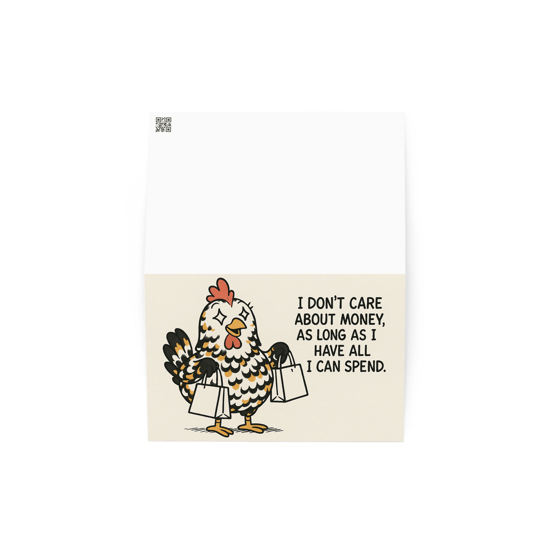 Abrahen Chicks - I Don't Care About Money - Card product image (4)
