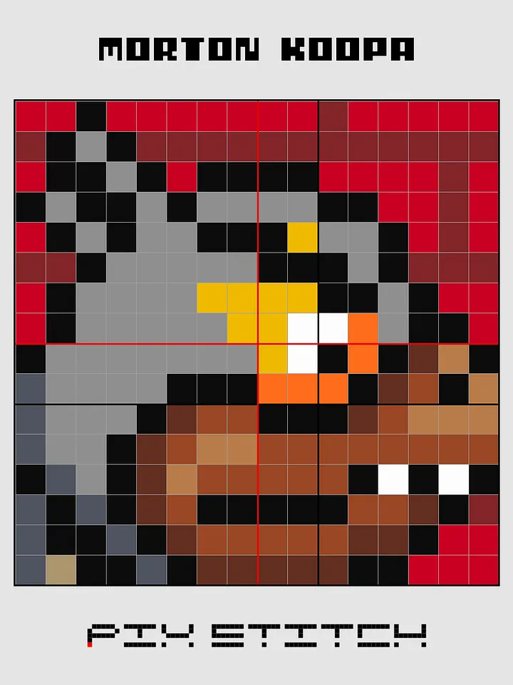 Morton Koopa Pixel Art product image (2)
