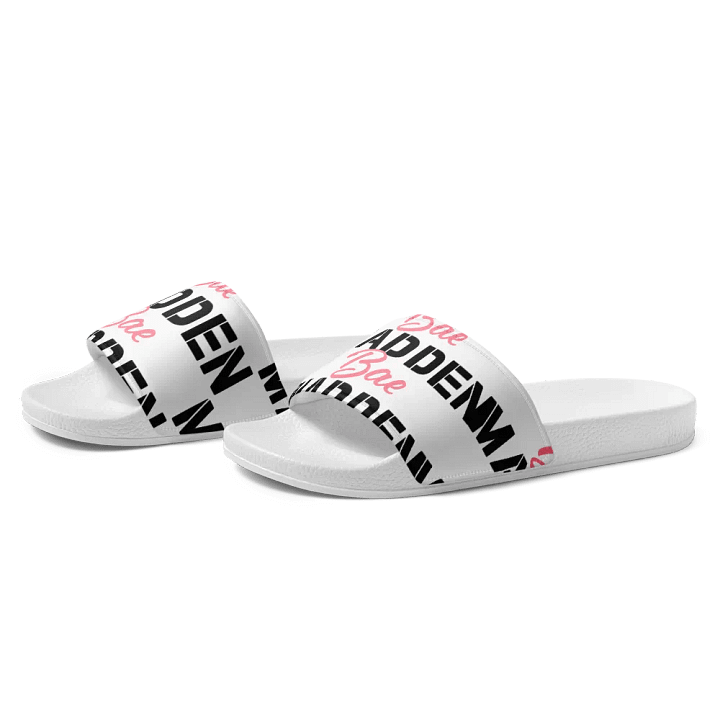 MaddenBae Mens Signature Slides White product image (2)