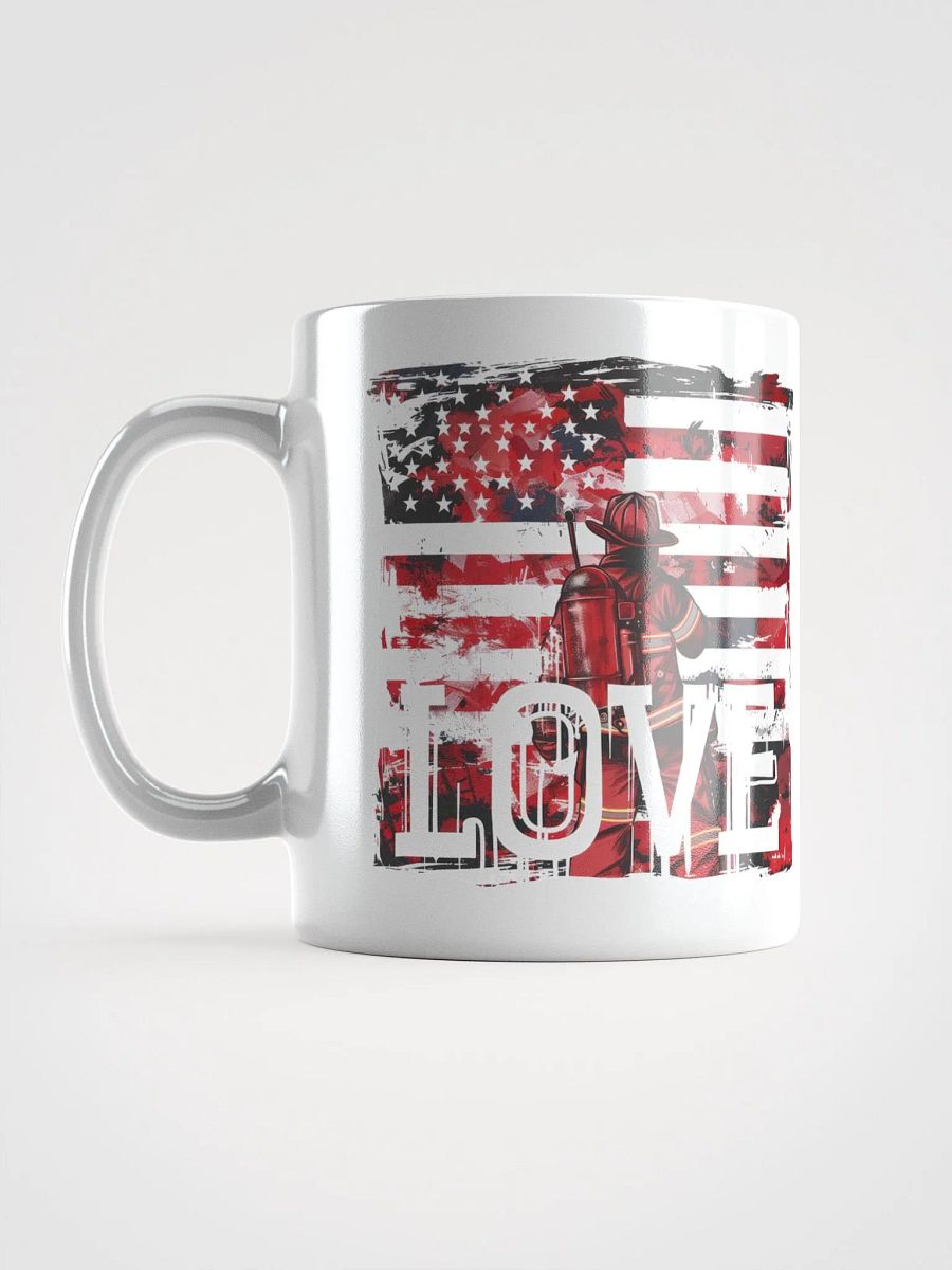 American Flag Firefighter Love Mug product image (7)