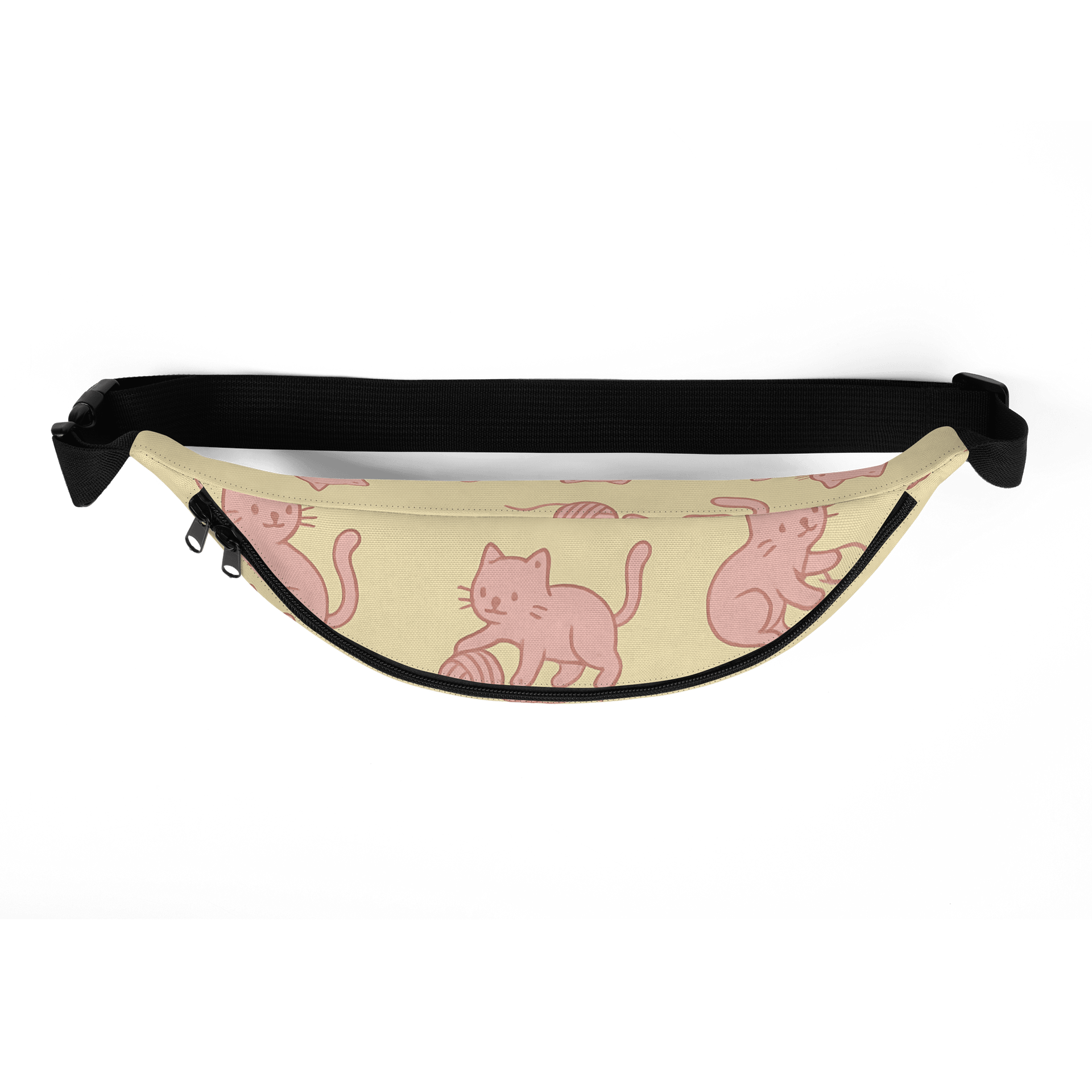 Pink Kittens Playing with Yarn Fanny Pack (Waist Bag) product image (5)