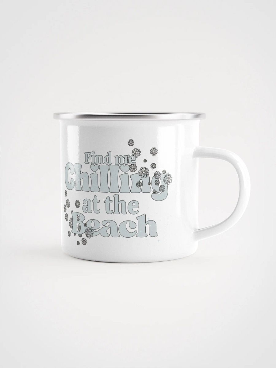 Beach Chilling Enamel Mug product image (1)